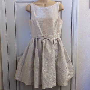 White and Silver Formal Dress